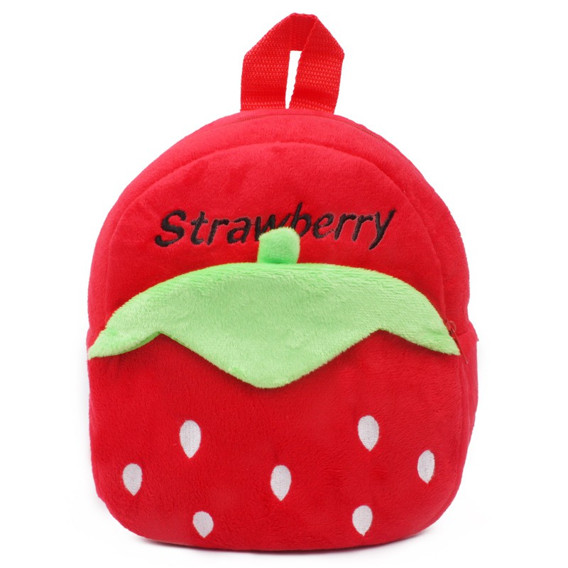 ET 820 Cute Cartoon Kids Backpack Strawberry